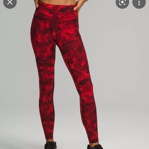 Lululemon Team Canada Nulux Fats and Free Pant 28"
Metamorphic Glow Red Multi